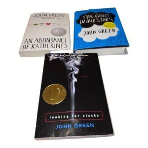 Young Adult Bestseller Book Lot - John Green THE FAULT IN OUR STARS / 3 Books